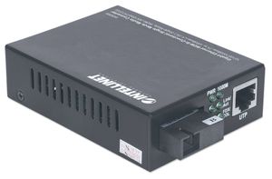 Intellinet 545068 netwerk media converter 1000 Mbit/s Single-mode Zwart