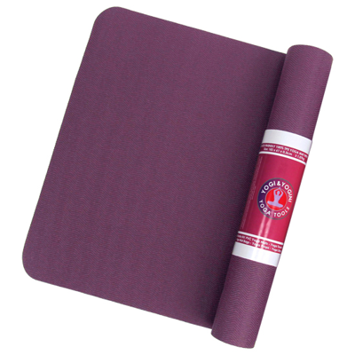 Yogi & Yogini TPE yogamat hoge dichtheid - paars/antraciet - 850gr Yogi & Yogini TPE yogamat hoge dichtheid - paars/antraciet - 850gr