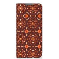 Motorola Moto G22 Hoesje met Magneet Batik Brown