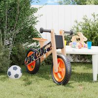 Loopfiets voor kinderen oranje met print - thumbnail