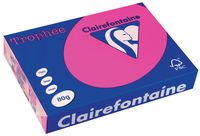 Clairefontaine Trophée Intens, gekleurd papier, A4, 80 g, 500 vel, fluo roze - thumbnail