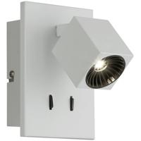 Led Wandspot - Trion Klipo - 7w - Warm Wit 3000k - Rechthoek - Mat Wit - Aluminium - Osram Leds