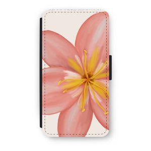 Pink Ellila Flower: iPhone X Flip Hoesje