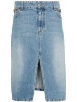 Stella McCartney jupe Iconic Falabella en jean - Bleu