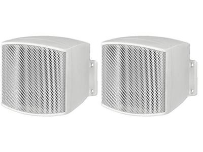 Monacor EUL-26/WS PA-wandluidspreker, Wandluidspreker 10 W Zwart 1 paar