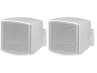 Monacor EUL-26/WS PA-wandluidspreker, Wandluidspreker 10 W Zwart 1 paar