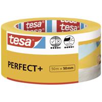 tesa Perfect+ 56538-00000-00 Schilderstape Geel (l x b) 50 m x 50 mm 1 stuk(s) - thumbnail