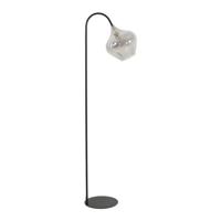 Vloerlamp Rakel mat zwart+smoke