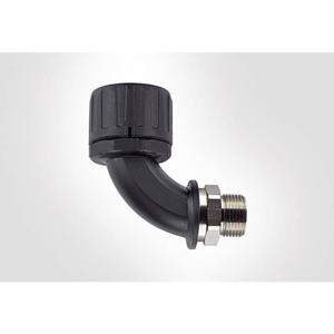 HellermannTyton 166-22503 HG21-90M-M20-PA66/NPB-BK Slangbevestiging Zwart M20 90° 1 stuk(s)