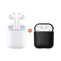 Apple AirPods 2 met oplaadcase + Nomad Airpods hoesje Zwart