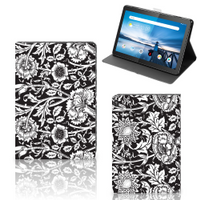 Lenovo Tablet M10 Tablet Cover Black Flowers - thumbnail