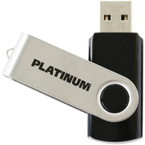 Platinum TWISTER USB flash drive 2 GB USB Type-A 2.0 Zwart, Zilver