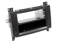 2-DIN Paneel Mercedes Benz Viano / Vito Klasse met Pocket 2006-2014 Kleur: Zwart