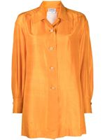 CHANEL Pre-Owned chemise en soie à manches longues (1980-1990) - Orange - thumbnail