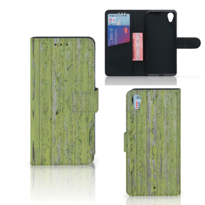 Sony Xperia X Book Style Case Green Wood Sony Xperia X Book Style Case Green Wood