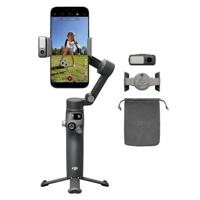 DJI Osmo Mobile 8-gimbalstabilisator voor telefoon, native tracking met audio en verlichting, 360° panrotatie, 10 uur batterijduur, verlengstang, robuuste 3-assige stabilisatie