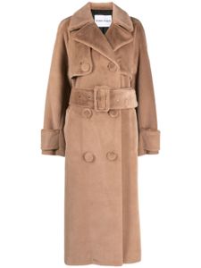 STAND STUDIO trench Poppy Tillie en fourrure artificielle - Tons neutres