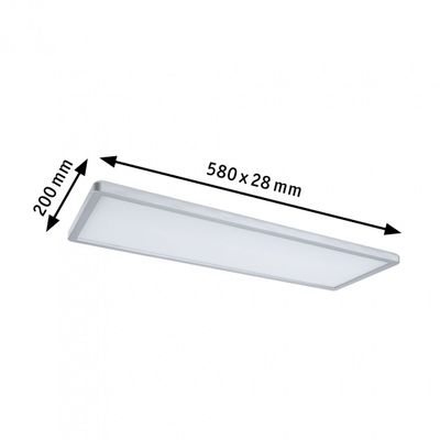 Paulmann Atria Shine 71020 LED-plafondlamp 20 W RGBW Chroom (mat)