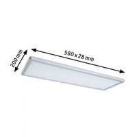 Paulmann Atria Shine 71020 LED-plafondlamp 20 W RGBW Chroom (mat) - thumbnail