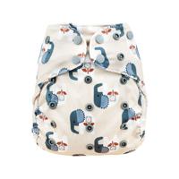 Blümchen Alles-in-Twee luier - ECO Shell Cozy Elephant - OneSize (4-15 kilo) - Drukknoopjes