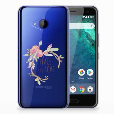HTC U11 Life Telefoonhoesje met Naam Boho Text