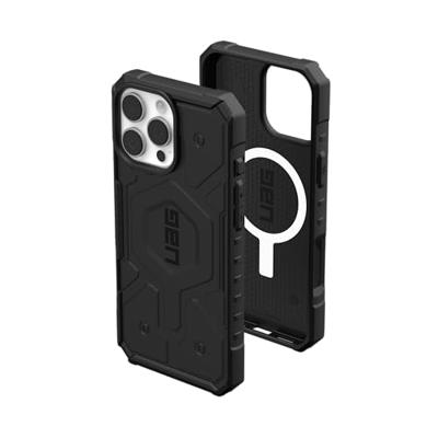 URBAN ARMOR GEAR Pathfinder MS Case compatibel met Apple iPhone 16 Pro Max Case (Draadloos/Magnetisch opladen compatibel, militaire bescherming tegen vallen) zwart