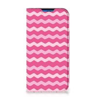 iPhone 14 Pro Hoesje met Magneet Waves Pink - thumbnail