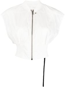 Rick Owens DRKSHDW gilet matelassé à coupe crop - Blanc