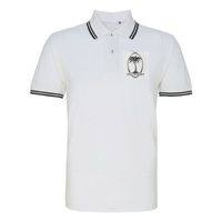 Rugby Vintage - Fiji Tipped Poloshirt - Wit/ Zwart