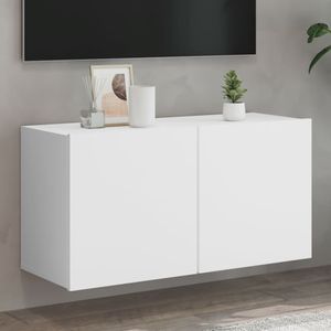 Tv-meubel wandgemonteerd 80x30x41 cm wit