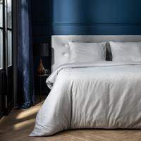 Presence Hotel Katoen-Satijn Binkey  Dekbedovertrek Kleur: Lichtgrijs, 200 x 240 cm Dekbedovertrek