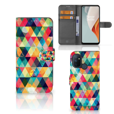 OnePlus Nord N100 Telefoon Hoesje Geruit OnePlus Nord N100 Telefoon Hoesje Geruit