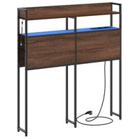 vidaXL Moderne Hoofdbord voor de Slaapkamer - Stijlvol Bed Accessoire met Opslag en Ingebouwde Verlichting