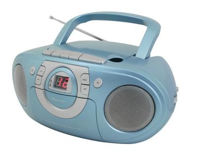 Soundmaster SCD5100BL CD-Boombox met FM radio en cassettespeler Soundmaster SCD5100BL CD-Boombox met FM radio en cassettespeler