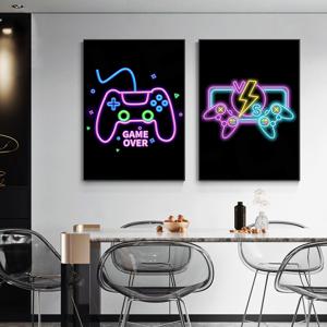 Posters - GAME OVER / Neon / Set van 2