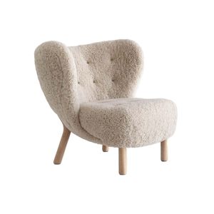 &Tradition Little Petra VB1 fauteuil Oak Sheepskin Moonlight