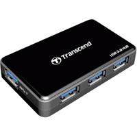 Transcend TS-HUB3K USB 3.2 Gen 1-hub 4 poorten Zwart - thumbnail