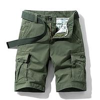 Voor heren Cargoshorts korte broek Wandelshorts Meerdere zakken Effen Buitensporten Streetwear Cargoshorts Korte broeken Leger groen Licht Grijs Lightinthebox