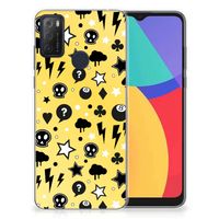 Silicone Back Case Alcatel 1S (2021) Punk Geel - thumbnail