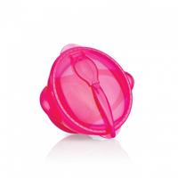 Nuby Kom Met Zuigring Junior 20 Cm Roze 3-delig