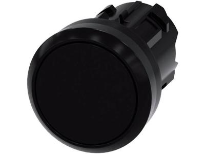 Siemens SIRIUS ACT 3SU1000-0AB10-0AA0 Druktoets Bedieningsknop vlak, Kunststof frontring Zwart 1 stuk(s)