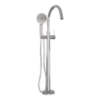 Badkraan Vrijstaand Brauer Chrome Carving met Handdouche 3-Standen Geborsteld Chroom Brauer