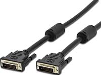 TECHLY 10 m DVI-D DL DVI-D/DVI-D DL 10 m DVI-D DVI – DVI-kabel – Zwart (10 m, DVI-D DVI-D Mannelijk/Mannelijk, Zwart, Goud)