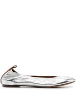 Lanvin metallic leather ballerina shoes - Or - thumbnail