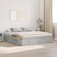 vidaXL Opbergbedframe Beton Grijs 180x200 cm