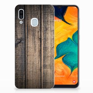 Samsung Galaxy A30 Bumper Hoesje Steigerhout