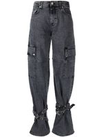 7 For All Mankind jean ample à taille haute - Gris