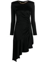 Elisabetta Franchi robe mi-longue à coupe asymétrique - Noir