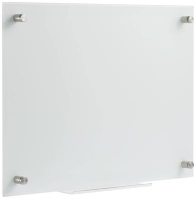 SpeaKa Professional Glazen magneetbord SP-BWM-200 (b x h) 600 mm x 450 mm Wit Glad Incl. opbergbakje