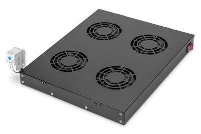 Digitus DN-19 FAN-4-HO-SW 19 inch 4 x Ventilator voor patchkast 1 HE Zwart